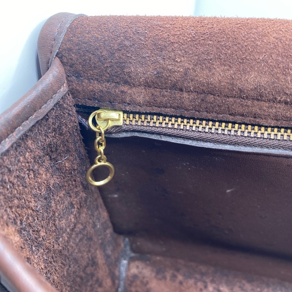 Vintage Coach New York Leather Crossbody Clutch 80’s Professional Restored Mocha - Picture 6 of 11